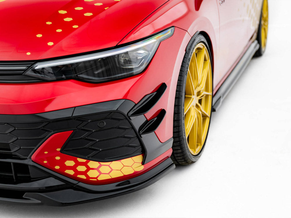 VW - Golf GTI Clubsport MK8 Facelift: Maxton Front Bumper Wings (Canards)