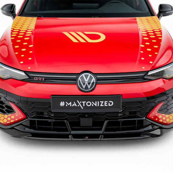 VW - Golf GTI Clubsport MK8 Facelift: Maxton Front Bumper Wings (Canards)