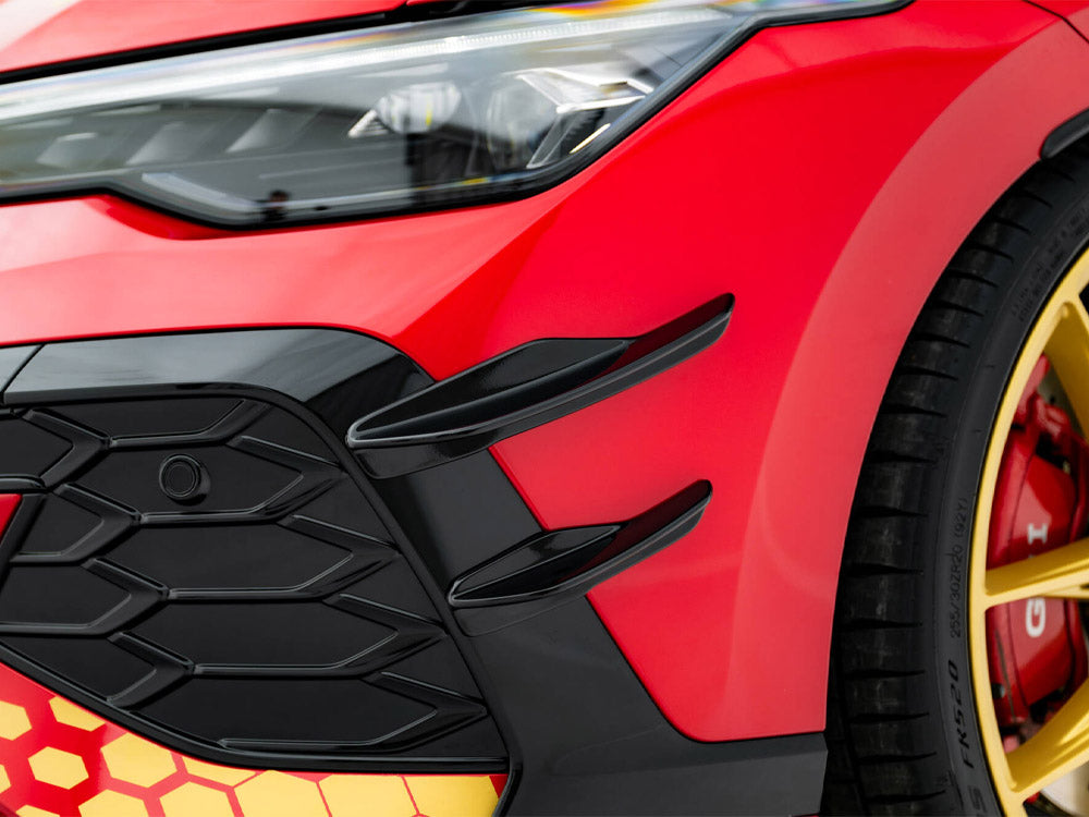 VW - Golf GTI Clubsport MK8 Facelift: Maxton Front Bumper Wings (Canards)