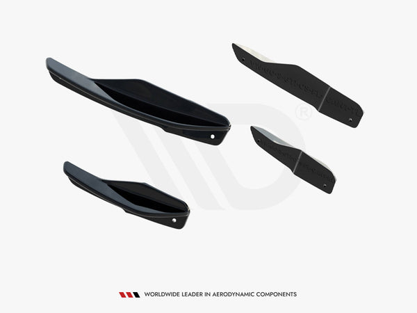 VW - Golf GTI Clubsport MK8 Facelift: Maxton Front Bumper Wings (Canards)