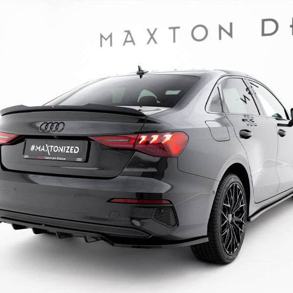 Audi - A3 Sedan 8Y: Maxton Rear Splitter (Vertical Bars)