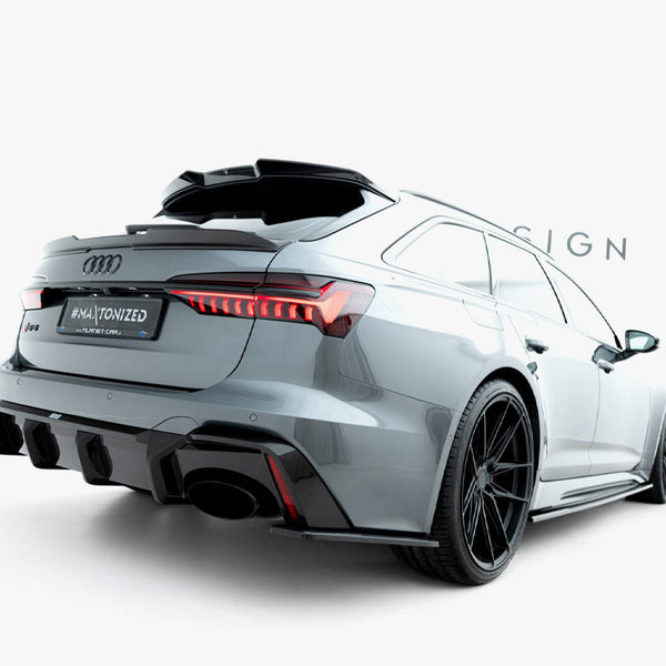 Audi - RS6 C8: Maxton Pre-preg Carbon Fibre Tailgate Spoiler (Lower)