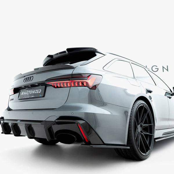 Audi - RS6 C8: Maxton Pre-preg Carbon Fibre Tailgate Spoiler (Lower)