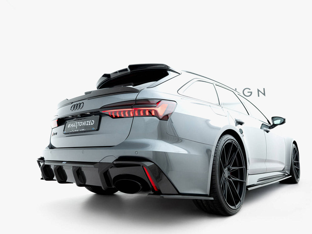 Audi - RS6 C8: Maxton Pre-preg Carbon Fibre Tailgate Spoiler (Lower)