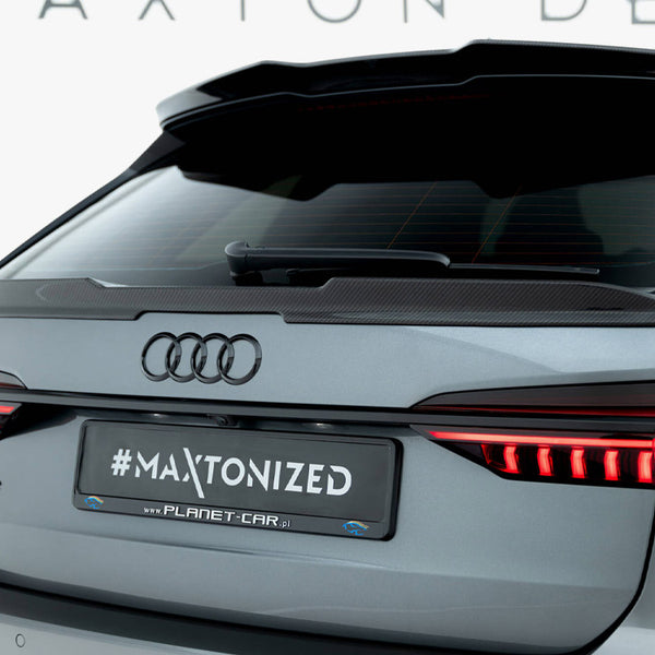 Audi - RS6 C8: Maxton Pre-preg Carbon Fibre Tailgate Spoiler (Lower)