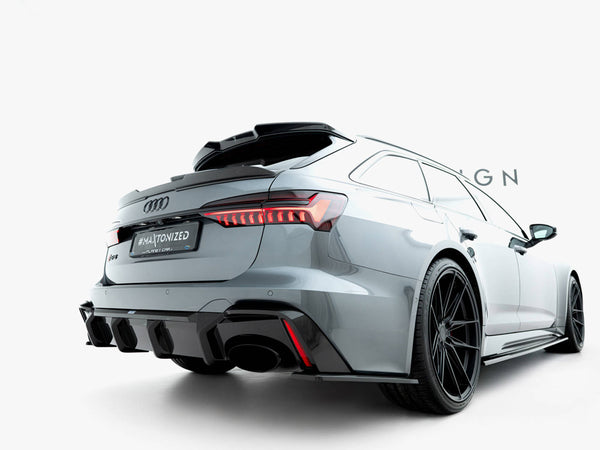 Audi - RS6 C8 (version without towbar): Maxton Pre-preg Carbon Fibre Rear Diffuser