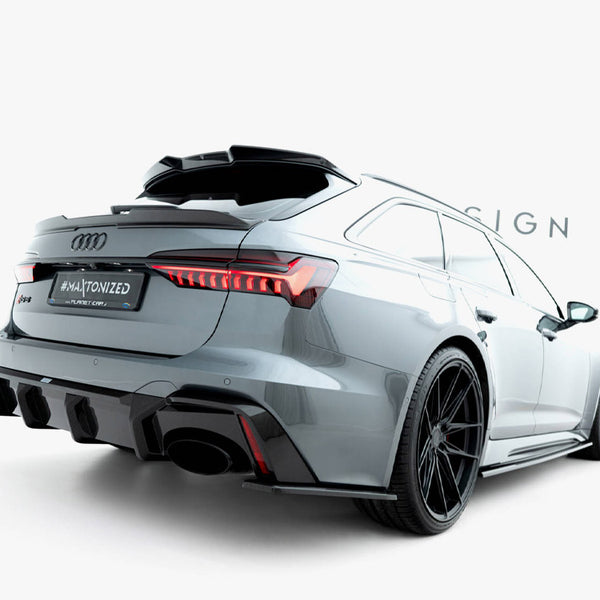 Audi - RS6 C8 (version without towbar): Maxton Pre-preg Carbon Fibre Rear Diffuser