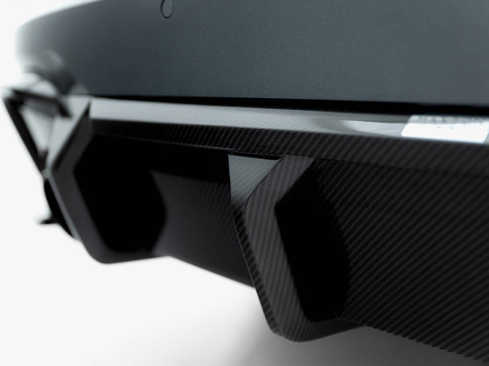 Audi - RS6 C8 (version without towbar): Maxton Pre-preg Carbon Fibre Rear Diffuser