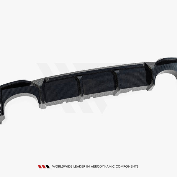 Audi - RS6 C8 (version without towbar): Maxton Pre-preg Carbon Fibre Rear Diffuser