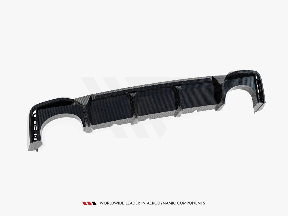 Audi - RS6 C8 (version without towbar): Maxton Pre-preg Carbon Fibre Rear Diffuser