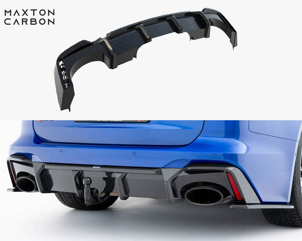 Audi - RS6 C8 (version with towbar): Maxton Pre-preg Carbon Fibre Rear Diffuser
