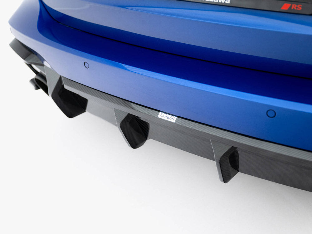 Audi - RS6 C8 (version with towbar): Maxton Pre-preg Carbon Fibre Rear Diffuser