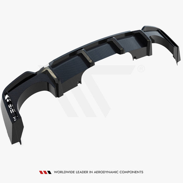 Audi - RS6 C8 (version with towbar): Maxton Pre-preg Carbon Fibre Rear Diffuser