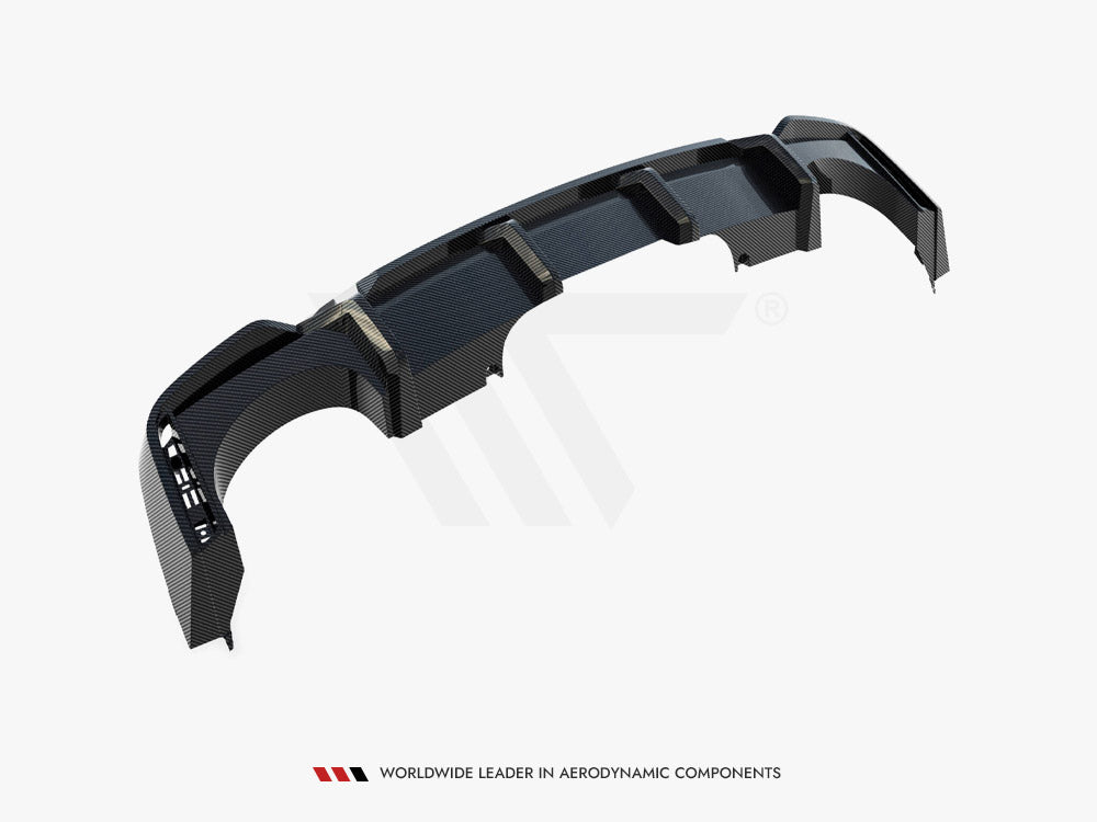 Audi - RS6 C8 (version with towbar): Maxton Pre-preg Carbon Fibre Rear Diffuser