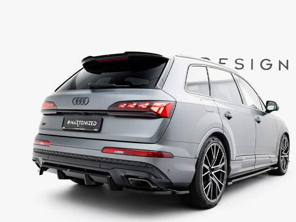 Audi - Q7 S Line MK2 Facelift 2: Maxton Rear Splitter (Vertical Bars)