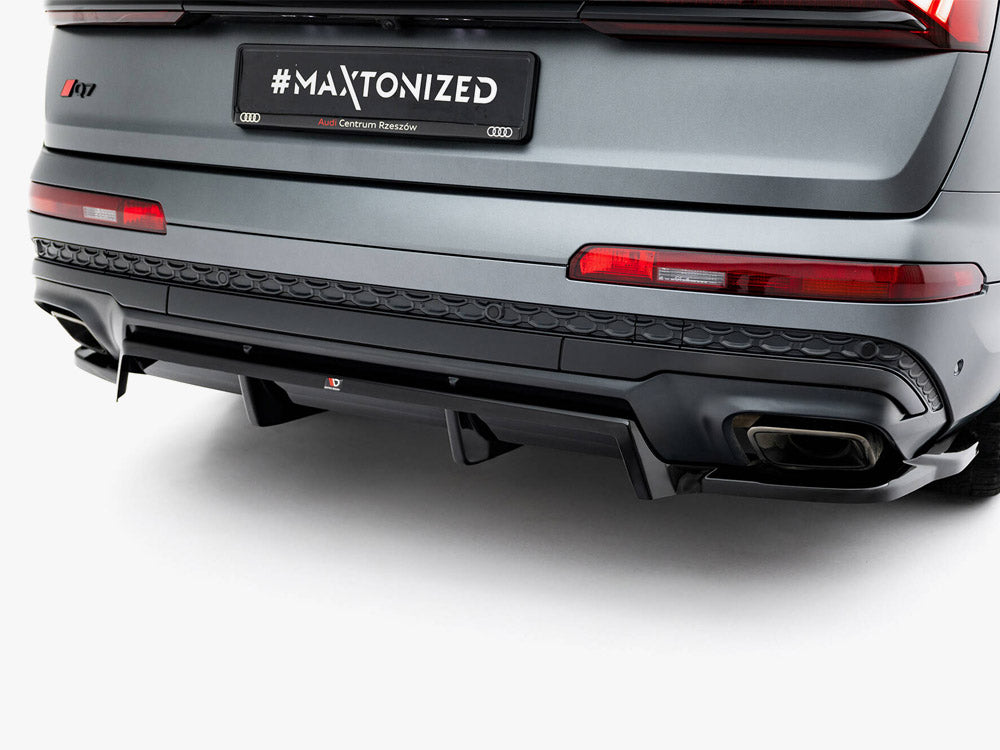 Audi - Q7 S Line MK2 Facelift 2: Maxton Rear Splitter (Vertical Bars)