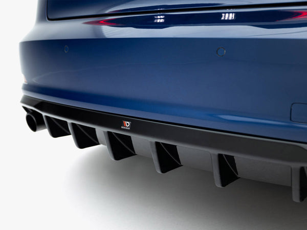 Audi - A3 Sedan 8V (Version with single exhaust tips on one side): Maxton Rear Diffuser