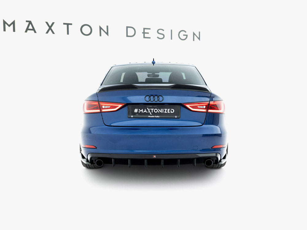 Audi - A3 Sedan 8V (Version with single exhaust tips on both sides): Maxton Rear Diffuser