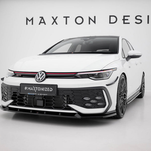 VW - Golf GTI / GTE / R Line MK8 Facelift: Maxton Front Splitter V2