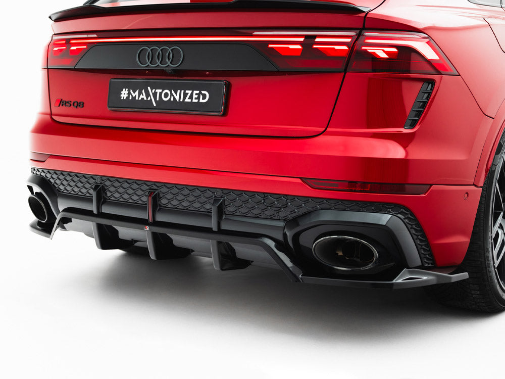 Audi - RSQ8 MK1 Facelift: Maxton Rear Splitter (Vertical Bars)