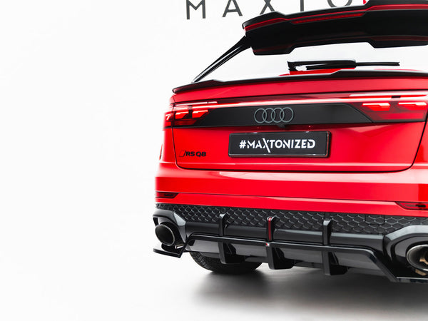 Audi - RSQ8 MK1 Facelift: Maxton Rear Splitter (Vertical Bars)