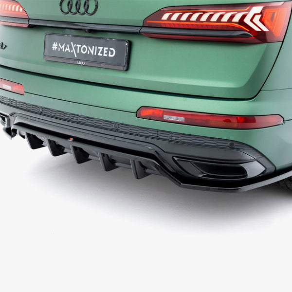 Audi - Q7 S Line MK2 Facelift: Maxton Rear Splitter (Vertical Bars)