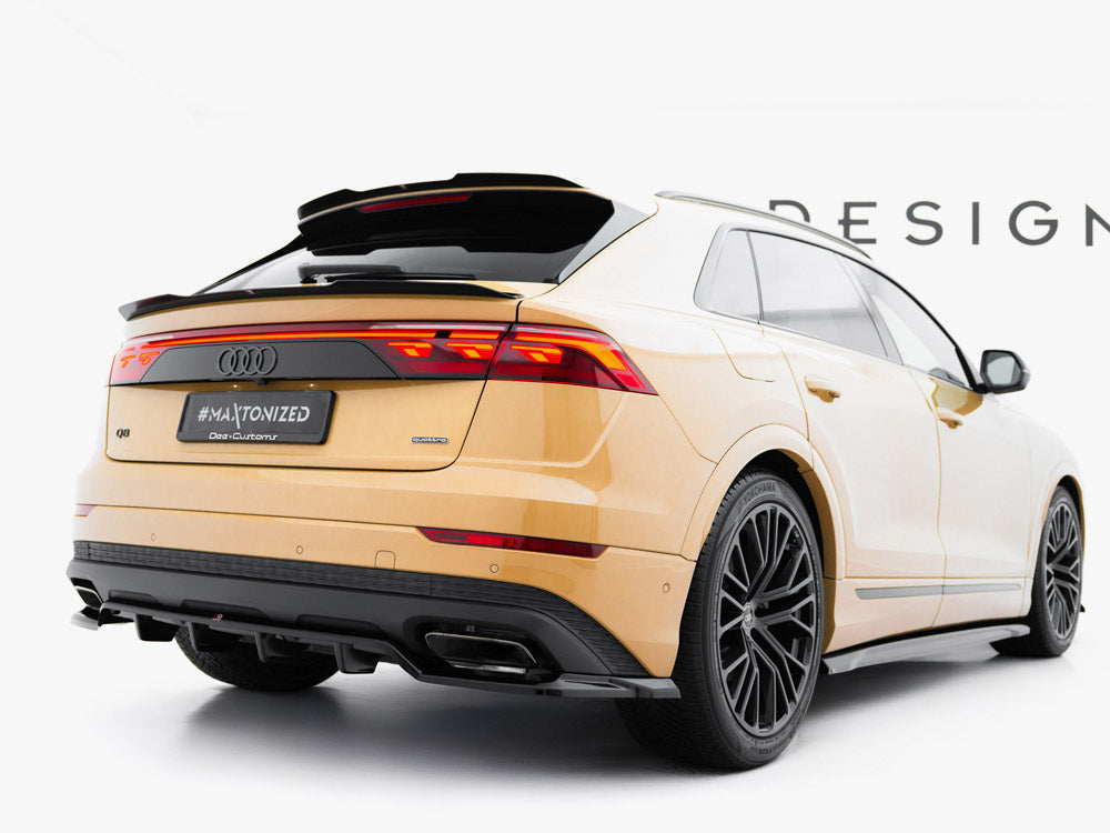 Audi - Q8 MK1 Facelift: Maxton Rear Splitter (Vertical Bars)