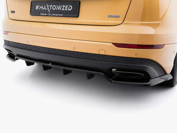 Audi - Q8 MK1 Facelift: Maxton Rear Splitter (Vertical Bars)