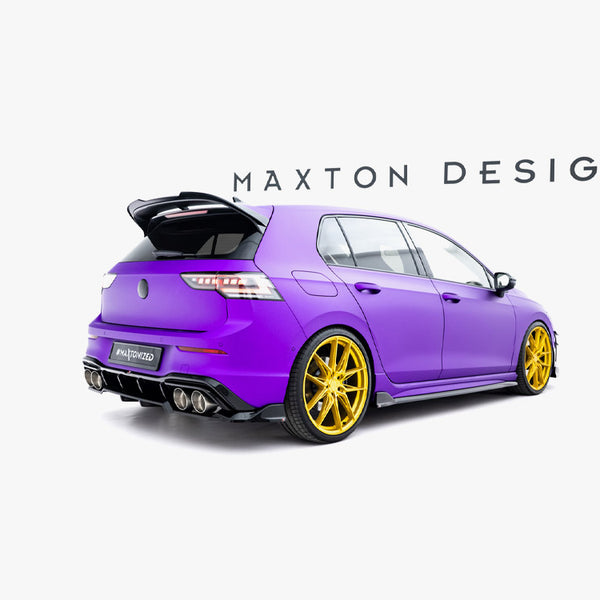 VW - Golf R MK8 / MK8 Facelift: Maxton Rear Splitter (Vertical Bars) V1