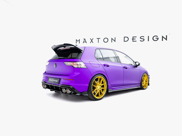 VW - Golf R MK8 / MK8 Facelift: Maxton Rear Splitter (Vertical Bars) V1