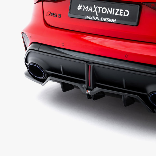 Audi - RS3 Sedan 8Y Facelift: Maxton Rear Splitter (Vertical Bars) V1