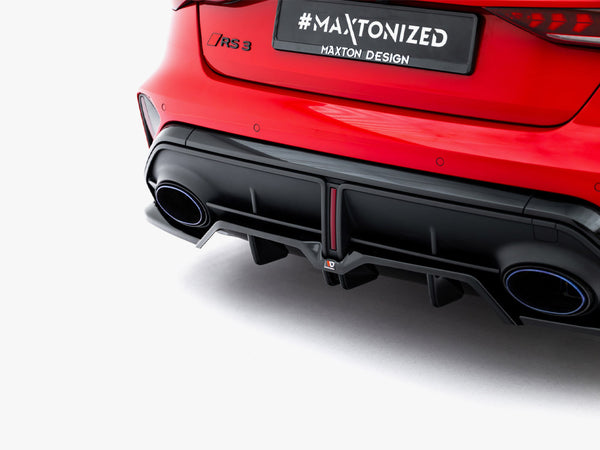 Audi - RS3 Sedan 8Y Facelift: Maxton Rear Splitter (Vertical Bars) V1