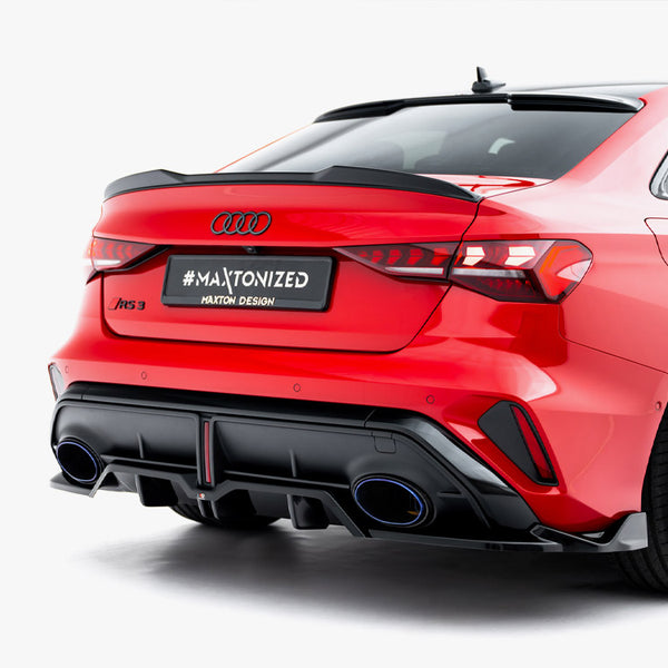 Audi - RS3 Sedan 8Y Facelift: Maxton Rear Splitter (Vertical Bars) V2