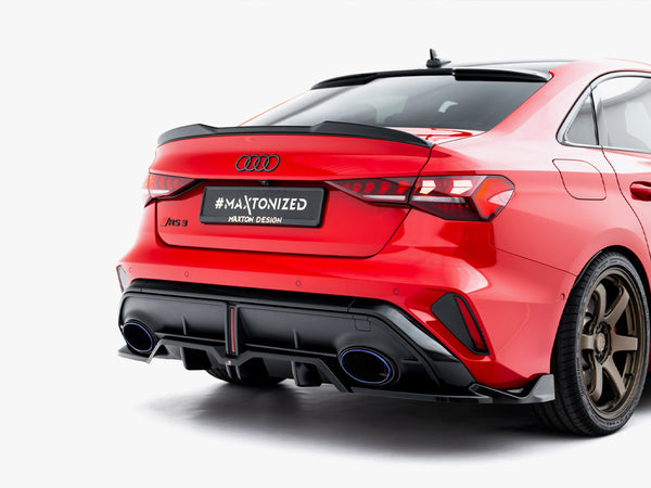 Audi - RS3 Sedan 8Y Facelift: Maxton Rear Splitter (Vertical Bars) V2