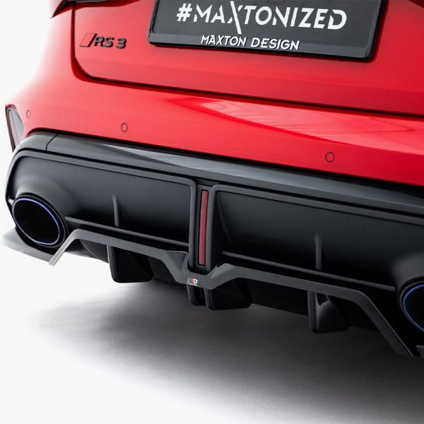 Audi - RS3 Sedan 8Y Facelift: Maxton Rear Splitter (Vertical Bars) V2