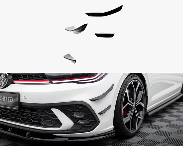 VW - Polo GTI MK6 Facelift: Maxton Front Bumper Wings (Canards)