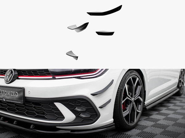 VW - Polo GTI MK6 Facelift: Maxton Front Bumper Wings (Canards)