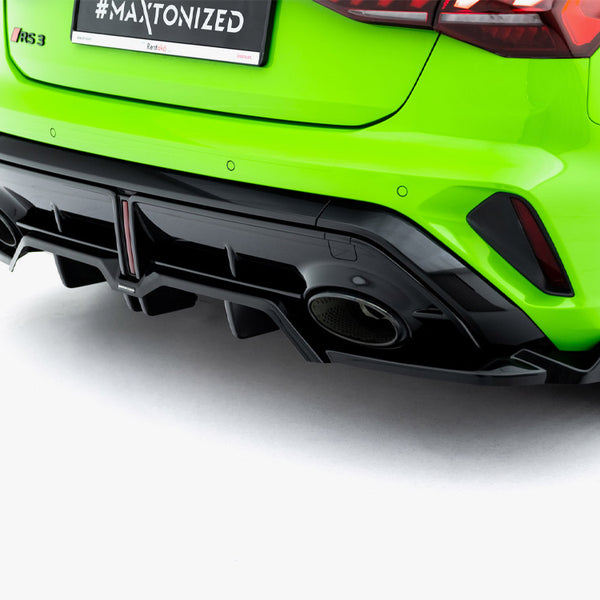 Audi - RS3 Sportback 8Y Facelift: Maxton Rear Splitter (Vertical Bars) V3