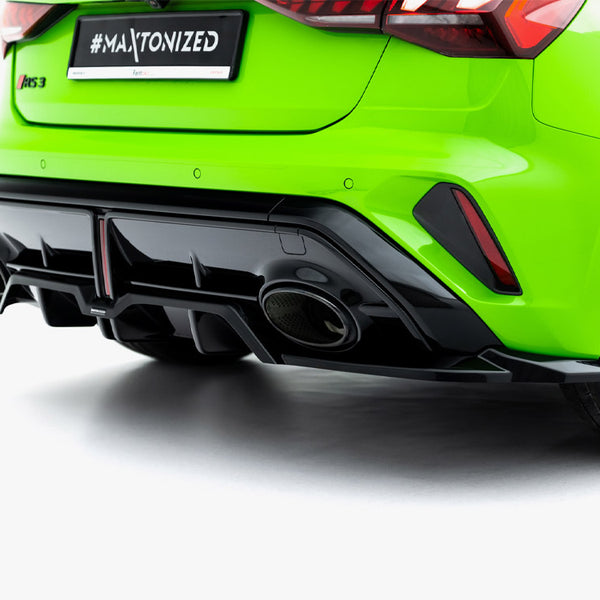 Audi - RS3 Sportback 8Y Facelift: Maxton Rear Splitter (Vertical Bars) V2