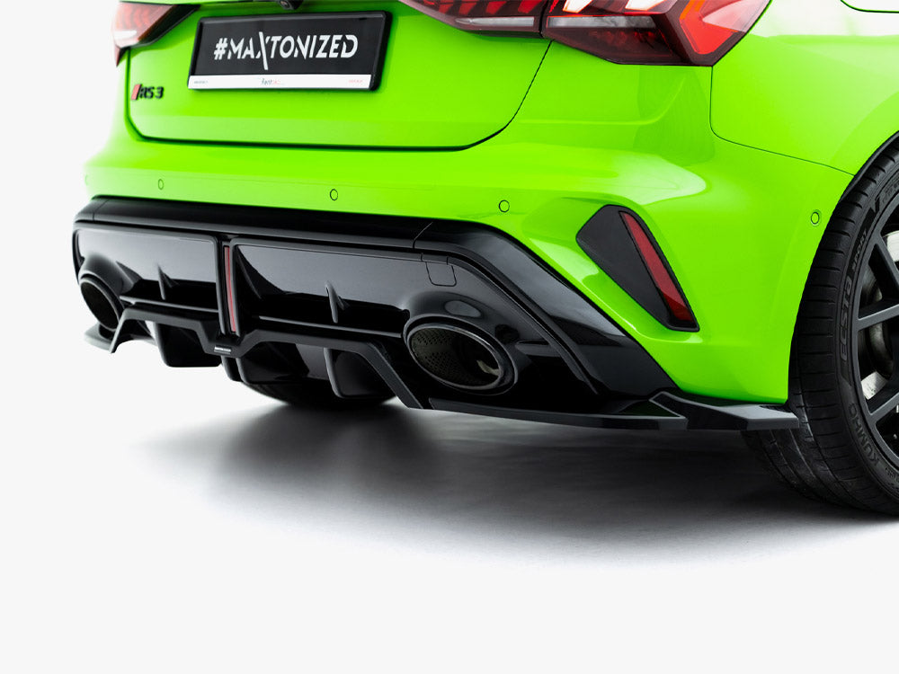 Audi - RS3 Sportback 8Y Facelift: Maxton Rear Splitter (Vertical Bars) V2
