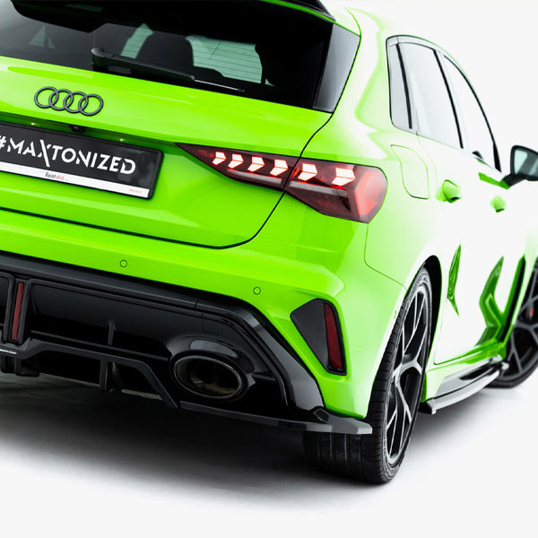 Audi - RS3 Sportback 8Y Facelift: Maxton Rear Splitter (Vertical Bars) V2