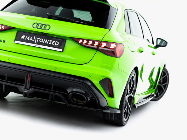 Audi - RS3 Sportback 8Y Facelift: Maxton Rear Splitter (Vertical Bars) V2