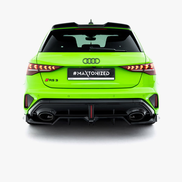 Audi - RS3 Sportback 8Y Facelift: Maxton Rear Splitter (Vertical Bars) V1