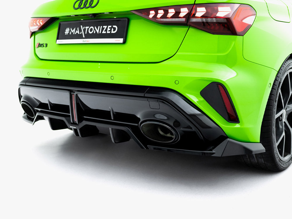 Audi - RS3 Sportback 8Y Facelift: Maxton Rear Splitter (Vertical Bars) V1