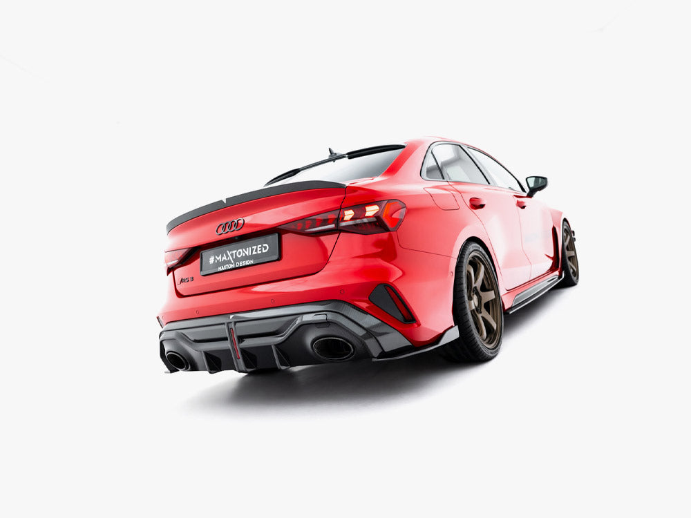 Audi - RS3 / S3 / A3 S Line / A3 Sedan 8Y Facelift: Maxton Pre-preg Carbon Fibre Boot Spoiler V2