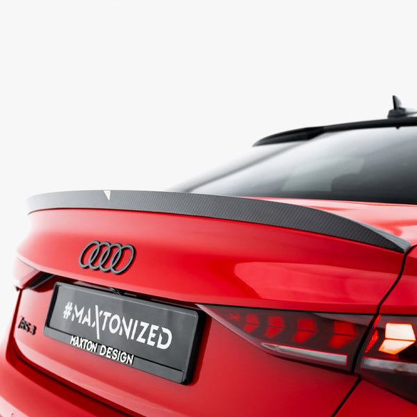 Audi - RS3 / S3 / A3 S Line / A3 Sedan 8Y Facelift: Maxton Pre-preg Carbon Fibre Boot Spoiler V2