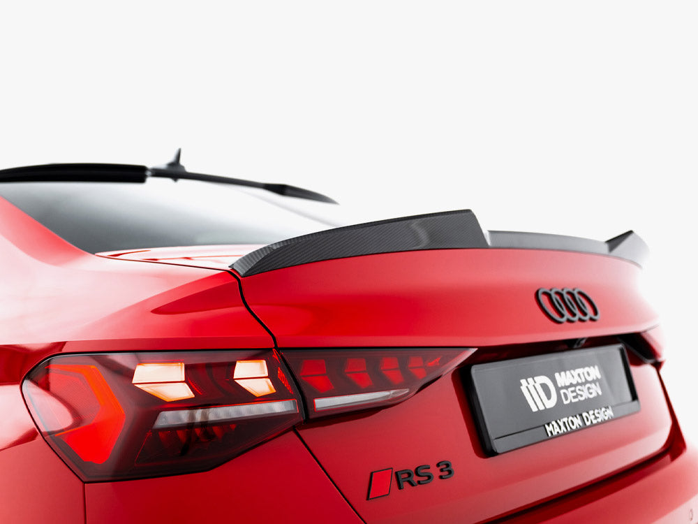 Audi - RS3 / S3 / A3 S Line / A3 Sedan 8Y Facelift: Maxton Pre-preg Carbon Fibre Boot Spoiler V1