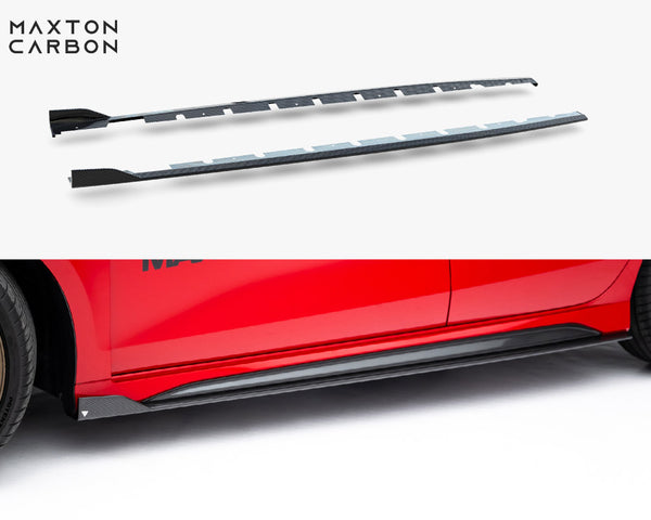 Audi - RS3 Sedan 8Y Facelift: Maxton Pre-preg Carbon Fibre Side Skirts V1