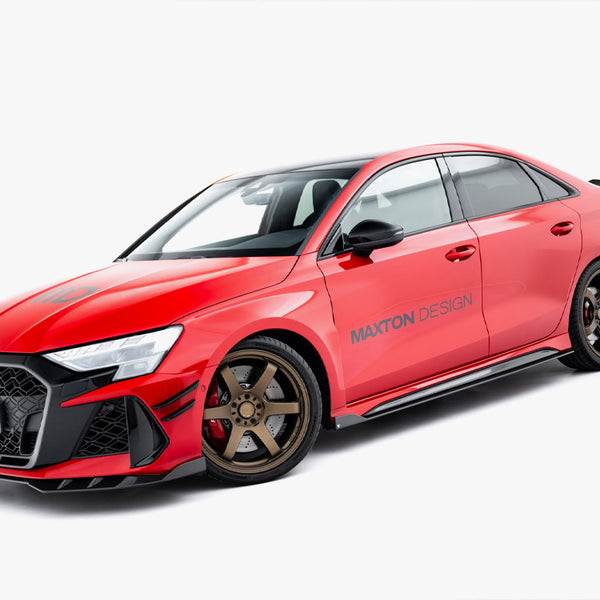 Audi - RS3 Sedan 8Y Facelift: Maxton Pre-preg Carbon Fibre Side Skirts V1