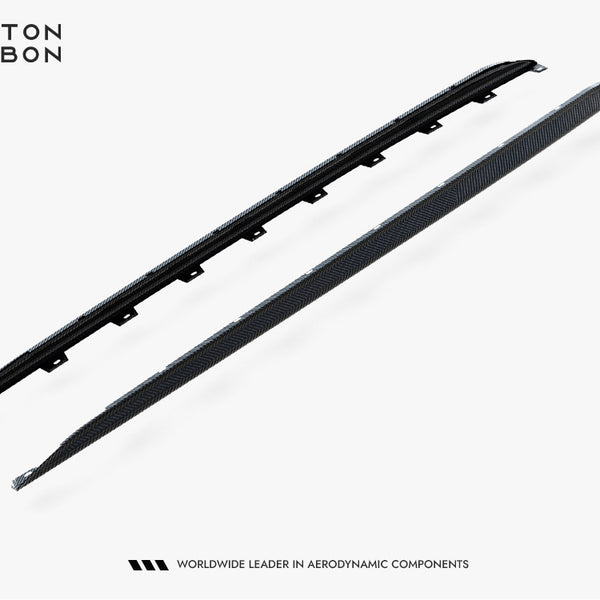 Audi - RS3 Sedan 8Y Facelift: Maxton Set of Pre-preg Carbon Fibre Side Skirts